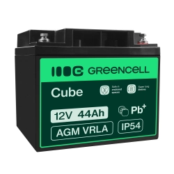 Akumulator Green Cell AGM23, wariant AGM VRLA 12 V 44 Ah, złącze M6.