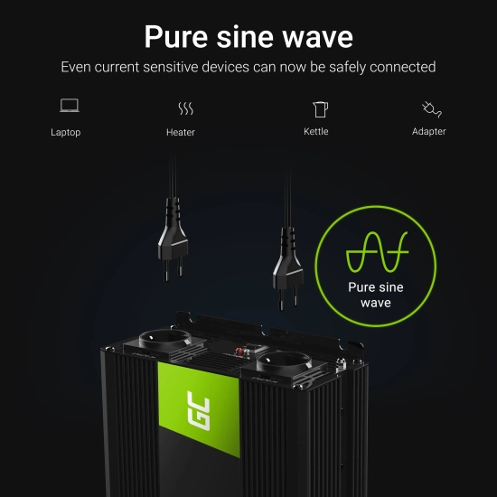 Green Cell Przetwornice napięcia Przetwornica napięcia INV15 12 V 3000 W