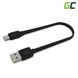 Kabel Green Cell GCmatte USB-A–USB-C 25 cm zielony – produkt w dokładnym wariancie wskazanym kodem KABGC03, zgodny z opi