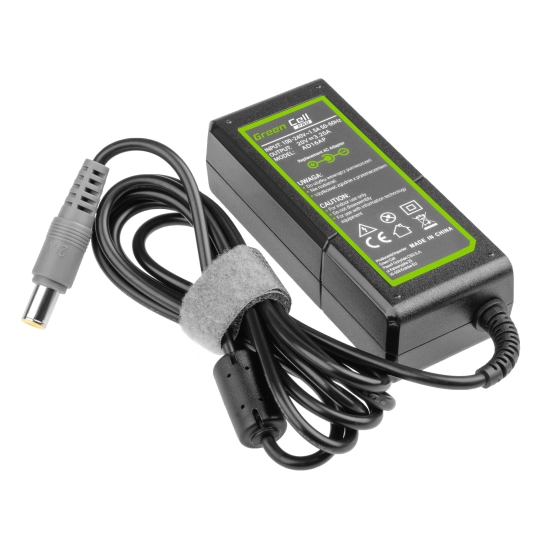 Zdjęcie główne produktu Zasilacz do laptopa Green Cell AD16AP 20V 65W Lenovo; wariant AD16AP, EAN 5903317225614.