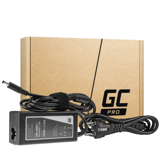 Zdjęcie główne produktu Zasilacz do laptopa Green Cell AD75AP 19,5V 65W Dell; wariant AD75AP, EAN 5903317225737.