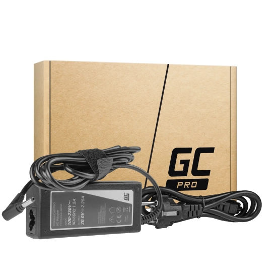 Zdjęcie główne produktu Zasilacz do laptopa Green Cell AD76P 20V 45W Lenovo; wariant AD76P, EAN 5903317225744.