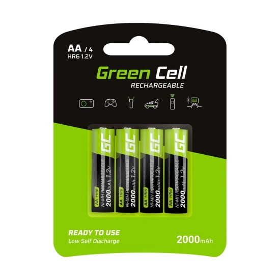 Green Cell Akumulatorki GR02 4x AA 2000 mAh Ni-MH