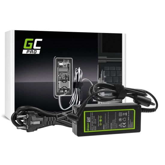 Zdjęcie główne produktu Zasilacz do laptopa Green Cell AD73P 19V 65W Acer; wariant AD73P, EAN 5903317226321.