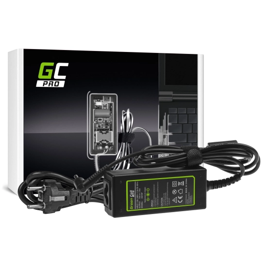 Zasilacz Green Cell AD70P do laptopów Asus, moc 33 W, napięcie wyjściowe 19 V, natężenie 1,75 A, wejście 100 - 240 V