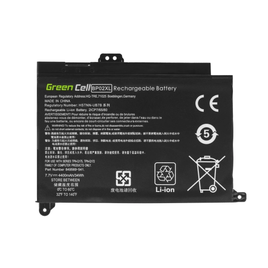 Green Cell HP150 bateria BP02XL 4500 mAh do HP Pavilion 15-AU 15-AU051NW