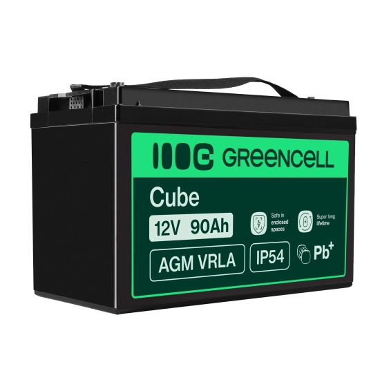 Zdjęcie główne produktu Akumulator AGM Green Cell AGM29 12V 90Ah; wariant AGM29, EAN 5903317227465.