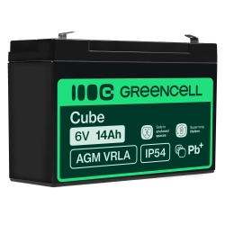 Zdjęcie główne produktu Akumulator AGM Green Cell AGM34 6V 14Ah; wariant AGM34, EAN 5903317227724.