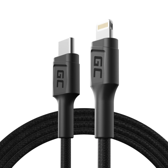 Kabel Green Cell KABGC07 USB-C–Lightning 100 cm zielony – produkt w dokładnym wariancie wskazanym kodem KABGC07, zgodny