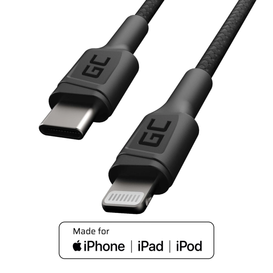 Green Cell Kabel KABGC07 USB-C–Lightning 100 cm zielony