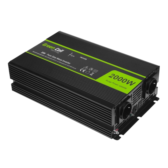 Green Cell Przetwornice napięcia Przetwornica napięcia INV20 24 V 2000 W