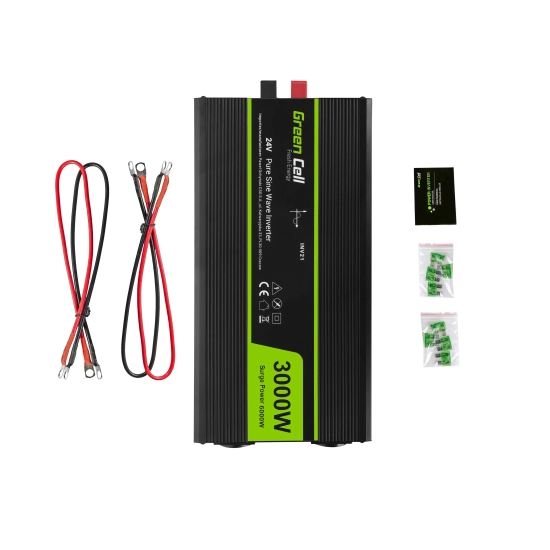 Green Cell Przetwornice napięcia Przetwornica napięcia INV21 24 V 3000 W