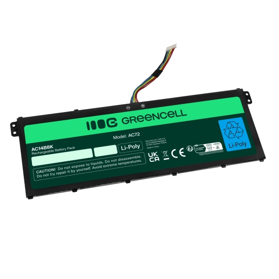 Bateria do laptopa Green Cell AC14B3K AC14B8K do Acer Aspire 5 A515 AC72