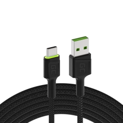 Kabel Green Cell Ray USB-A–USB-C 200 cm zielony – produkt w dokładnym wariancie wskazanym kodem KABGC13, zgodny z opisem