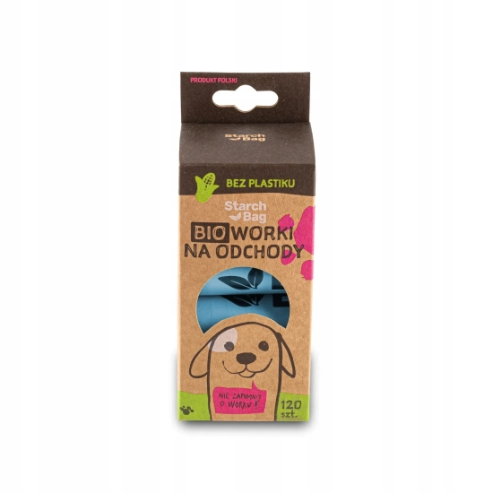 StarchBag BIOworki na odchody błękitne 15 szt.