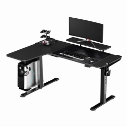Biurko gamingowe Ultradesk WINGER - czarne UDESK-WI-BKA/BKB