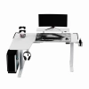 Biurko gamingowe Ultradesk WINGER - białe UDESK-WI-BWA/BWB