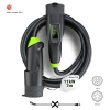 Czarna mobilna ładowarka Green Cell Habu EVGC01 11 kW z przewodem Type 2 7 m.