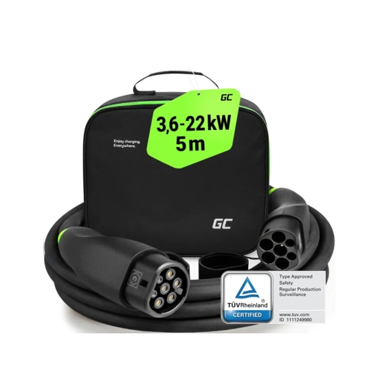 Green Cell Kabel EV GC Snap EVKABGC01 Type 2 22 kW 5 m