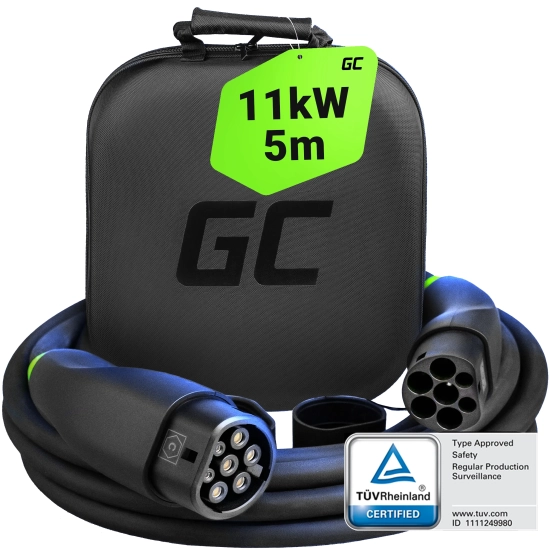 Green Cell Kabel EV GC Snap EVKABGC03 Type 2 11 kW 5 m