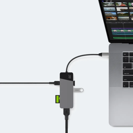 Green Cell Hub USB-C GC Connect HUBGC01 7w1 PD 85 W