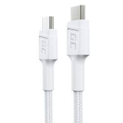 Kabel Green Cell PowerStream USB-C–USB-C 60 W 30 cm biały – produkt w dokładnym wariancie wskazanym kodem KABGC31W, zgod