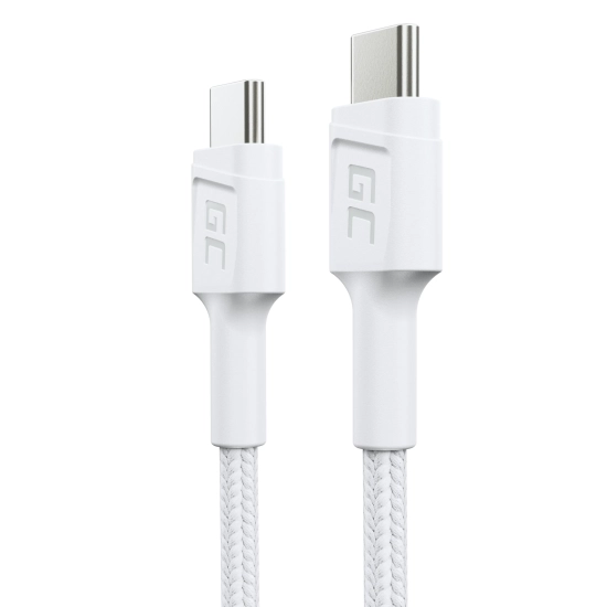 Kabel Green Cell PowerStream USB-C–USB-C 60 W 30 cm biały – produkt w dokładnym wariancie wskazanym kodem KABGC31W, zgod