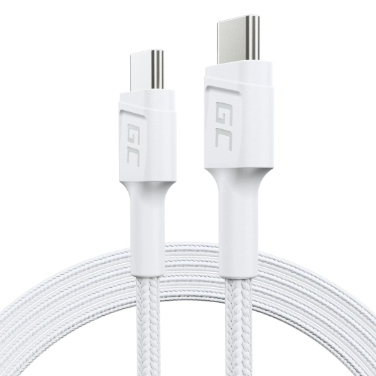 Kabel Green Cell PowerStream USB-C–USB-C 60 W 120 cm biały – produkt w dokładnym wariancie wskazanym kodem KABGC30W, zgo