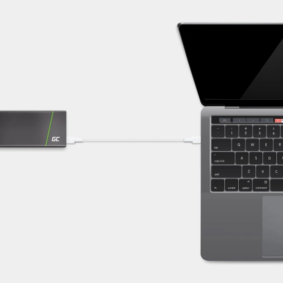 Green Cell Kabel PowerStream USB-C–USB-C 60 W 120 cm biały