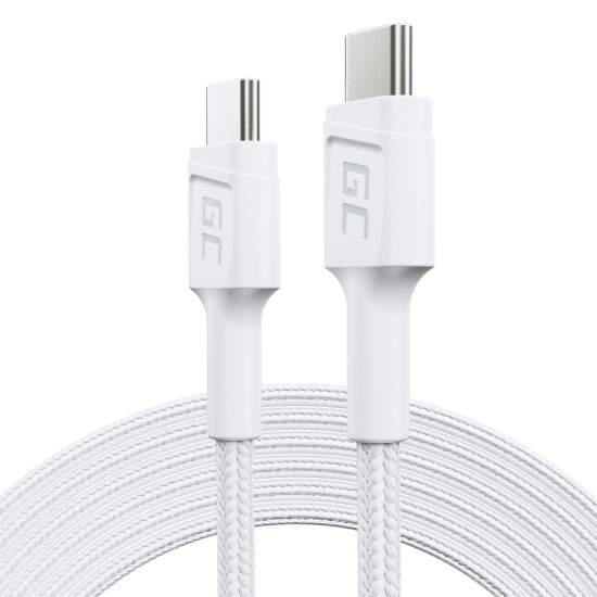 Kabel Green Cell PowerStream USB-C–USB-C 60 W 2 m biały – produkt w dokładnym wariancie wskazanym kodem KABGC29W, zgodny