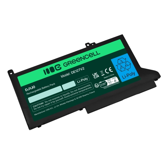 Bateria do laptopa Green Cell DJ1J0 do Dell Latitude 7280 7290 DE127V2