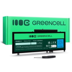 Czarna bateria laptopowa Green Cell DE102V3, wariant 6400 mAh i 7,6 V, widok produktu.