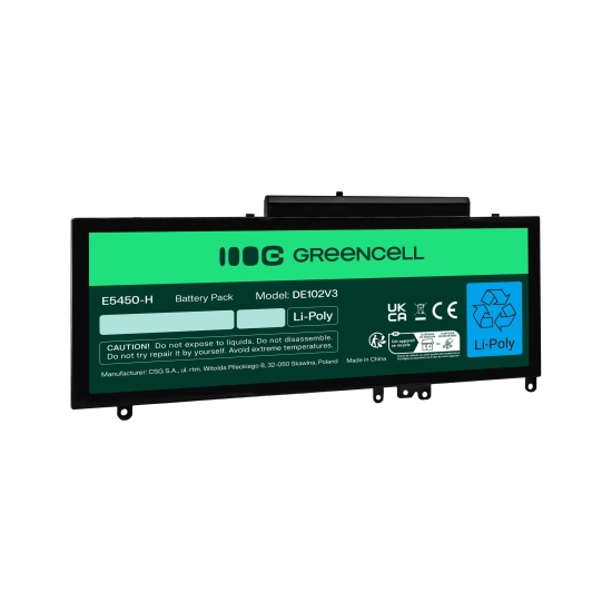 Green Cell Bateria DE102V3 6400 mAh 7,6 V Li-Polymer