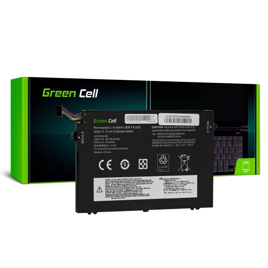 Bateria Green Cell LE166 do Lenovo ThinkPad E480 E485 E490 E495 E580 E585 E590 E595, 4100 mAh