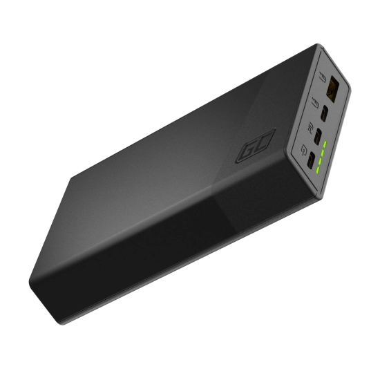 Powerbank Green Cell PowerPlay 20S PBGC03S 20000 mAh 22,5W czarny – zdjęcie główne dokładnego wariantu produktu.