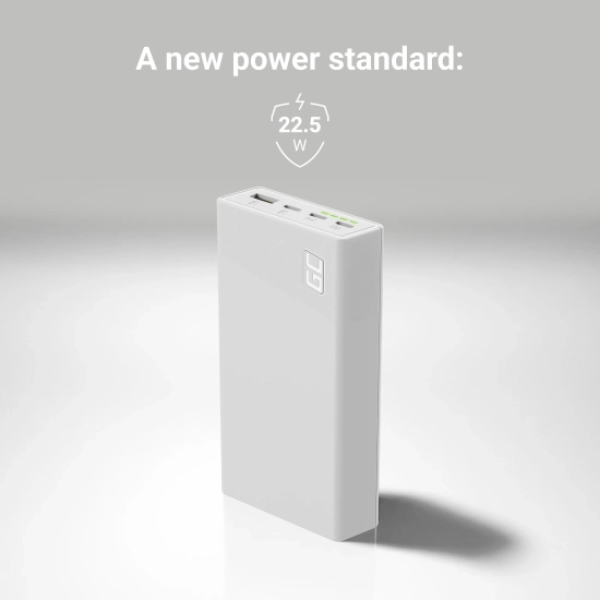 Green Cell Powerbank PowerPlay 20S PBGC03SW 20000 mAh 22,5 W biały
