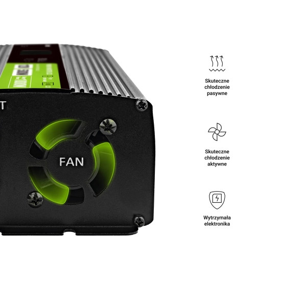 Green Cell Przetwornice napięcia Przetwornica napięcia INVGC12P500LCD 12 V