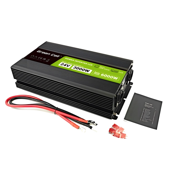 Green Cell Przetwornice napięcia Przetwornica napięcia INVGC24P3000LCD 24 V