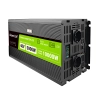 Czarna przetwornica napięcia Green Cell INVGC48P5000LCD 48V na 230V, 5000W/10000W.