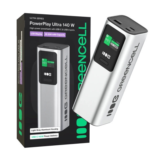 Powerbank Green Cell PowerPlay Ultra PBGC25UD 25200 mAh 140W – zdjęcie główne dokładnego wariantu produktu.