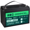 Akumulator Green Cell LFPGC12V125AH, wariant LiFePO4 12,8 V 125 Ah, złącze M8.