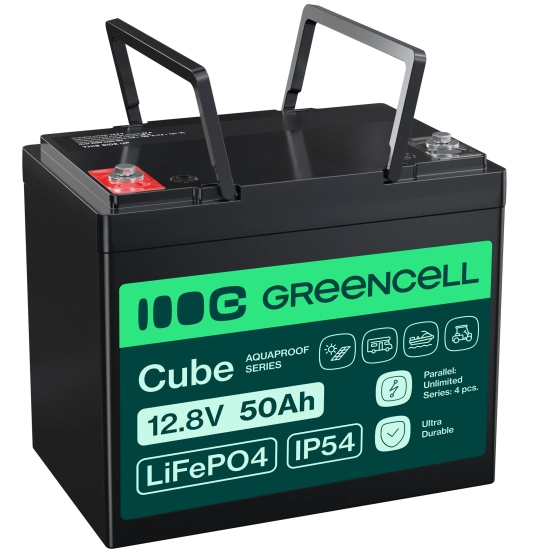 Green Cell CUBE LiFePO4 LFPGC12V50AH 12,8 V 50 Ah