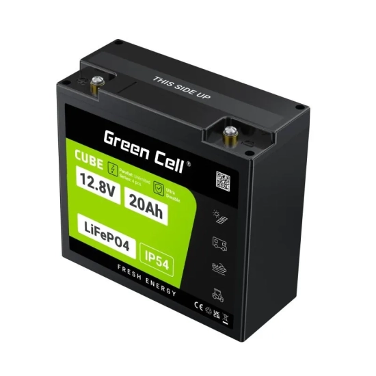 Akumulator Green Cell LFPGC12V20AH, wariant LiFePO4 12,8 V 20 Ah, złącze M5.