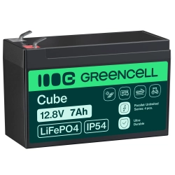 Akumulator Green Cell CUBE LiFePO4 12,8 V 7 Ah 89,6 Wh Akumulator Green Cell CUBE LiFePO4 12,8 V 7 Ah 89,6 Wh