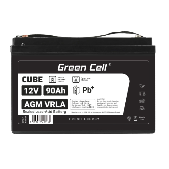 Green Cell Akumulator AGM12V90AH-J 12 V 90 Ah AGM