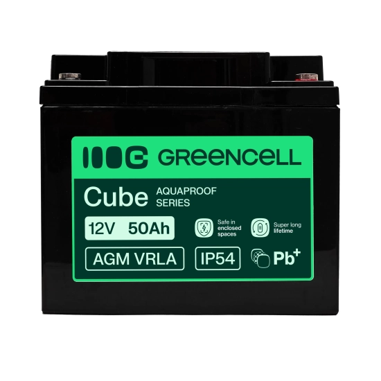 Green Cell Akumulatory Akumulator AGM AGM12V50AH-H 12 V 50 Ah VRLA