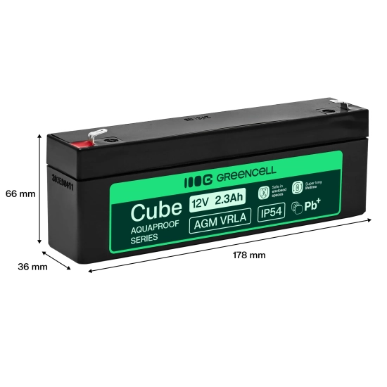 Green Cell Akumulator AGM12V2-3AH-H 12 V 2,3 Ah AGM