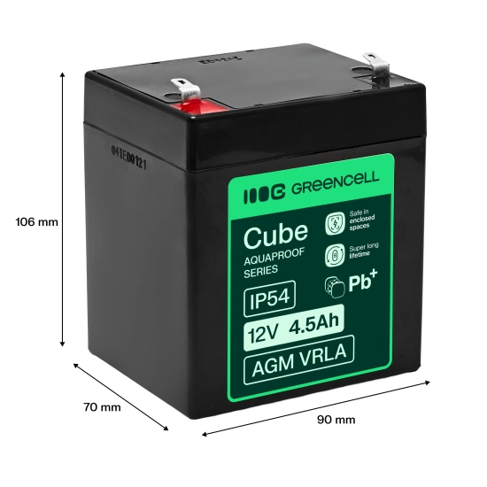 Green Cell Akumulator AGM12V4-5AH-H 12 V 4,5 Ah AGM