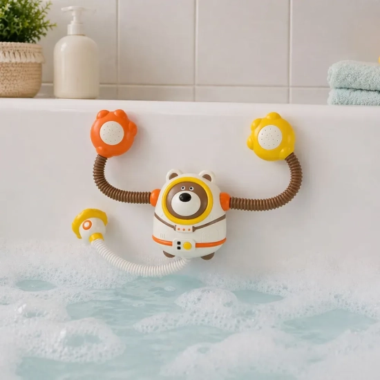 LEAN TOYS Miś astronauta prysznic do kąpieli