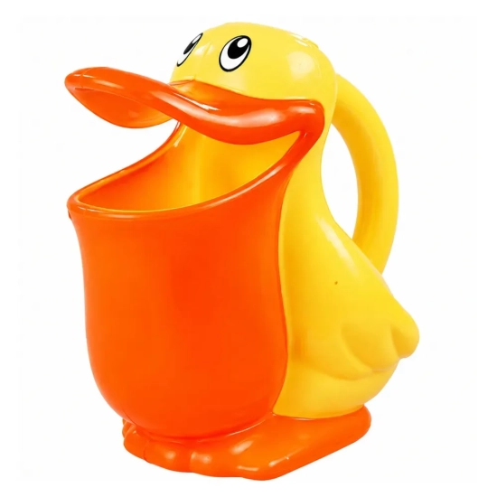 LEAN TOYS Pelikan do kąpieli z foremkami